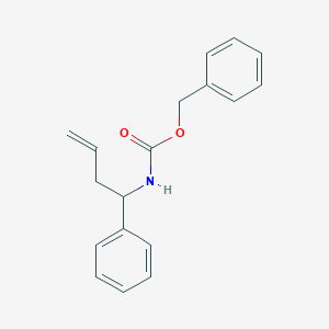 molecular formula C18H19NO2 B2536081 benzyl N-(1-phenylbut-3-en-1-yl)carbamate CAS No. 138723-71-4