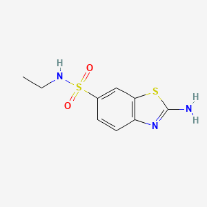 molecular formula C9H11N3O2S2 B2536140 2-amino-N-ethyl-1,3-benzothiazole-6-sulfonamide CAS No. 882240-60-0