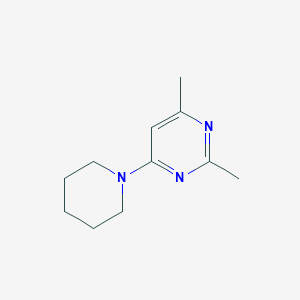 molecular formula C11H17N3 B2536152 4-(1-Piperidyl)-2,6-dimethylpyrimidine CAS No. 24255-34-3