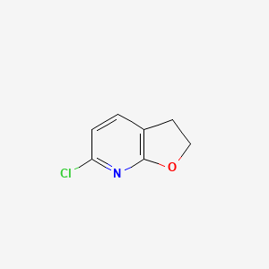 molecular formula C7H6ClNO B2536162 6-氯-2,3-二氢呋喃[2,3-b]吡啶 CAS No. 161454-93-9