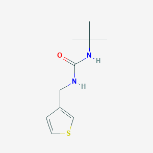 molecular formula C10H16N2OS B2536183 1-(叔丁基)-3-(噻吩-3-基甲基)脲 CAS No. 1209931-78-1