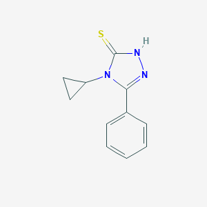 molecular formula C11H11N3S B253619 4-cyclopropyl-5-phenyl-4H-1,2,4-triazole-3-thiol 