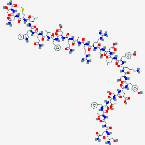 molecular formula C148H221N41O47S B025362 des-His1-[Glu9]-Glucagon (1-29) amide CAS No. 110084-95-2