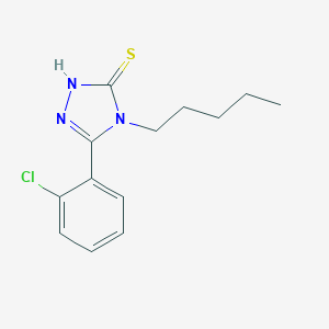 molecular formula C13H16ClN3S B253620 5-(2-chlorophenyl)-4-pentyl-4H-1,2,4-triazole-3-thiol 