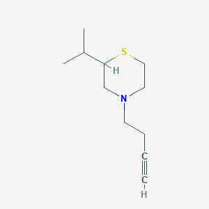 molecular formula C11H19NS B2536217 4-丁-3-炔基-2-丙-2-硫代吗啉 CAS No. 2155113-61-2