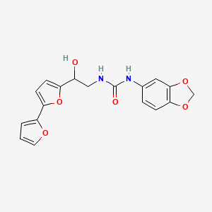 1-(2H-1,3-benzodioxol-5-yl)-3-(2-{[2,2'-bifuran]-5-yl}-2-hydroxyethyl)urea