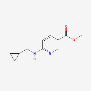 molecular formula C11H14N2O2 B2536249 6-(环丙基甲基氨基)吡啶-3-甲酸甲酯 CAS No. 1880286-94-1