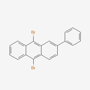 molecular formula C20H12Br2 B2536251 9,10-Dibromo-2-phenylanthracene CAS No. 929103-26-4