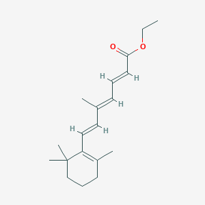 molecular formula C19H28O2 B2536260 （2E，4E，6E）-5-甲基-7-（2，6，6-三甲基环己-1-烯-1-基）庚-2，4，6-三烯酸乙酯 CAS No. 74109-37-8