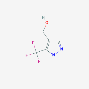 molecular formula C6H7F3N2O B2536279 (1-methyl-5-(trifluoromethyl)-1H-pyrazol-4-yl)methanol CAS No. 676236-50-3