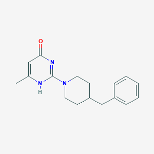 molecular formula C17H21N3O B253628 2-(4-benzylpiperidin-1-yl)-6-methyl-1H-pyrimidin-4-one 