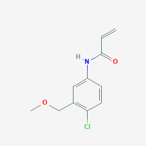 molecular formula C11H12ClNO2 B2536280 N-[4-Chloro-3-(methoxymethyl)phenyl]prop-2-enamide CAS No. 2361641-09-8