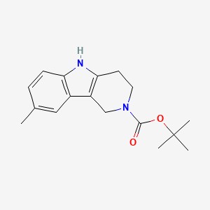 molecular formula C17H22N2O2 B2536284 Tert-butyl 8-methyl-3,4-dihydro-1h-pyrido[4,3-b]indole-2(5h)-carboxylate CAS No. 1060980-53-1