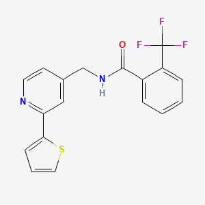 N-((2-(thiophen-2-yl)pyridin-4-yl)methyl)-2-(trifluoromethyl)benzamide
