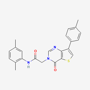 N-(2,5-dimethylphenyl)-2-[7-(4-methylphenyl)-4-oxothieno[3,2-d]pyrimidin-3(4H)-yl]acetamide