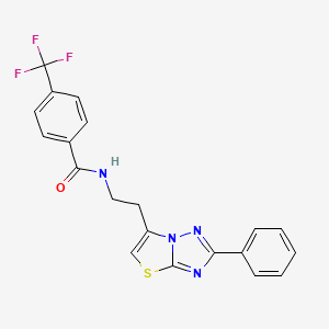 N-(2-(2-phenylthiazolo[3,2-b][1,2,4]triazol-6-yl)ethyl)-4-(trifluoromethyl)benzamide