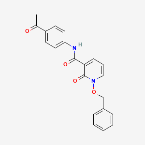 molecular formula C21H18N2O4 B2536326 N-(4-acetylphenyl)-1-(benzyloxy)-2-oxo-1,2-dihydropyridine-3-carboxamide CAS No. 852364-92-2