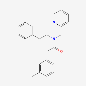 molecular formula C23H24N2O B2536331 N-phenethyl-N-(pyridin-2-ylmethyl)-2-(m-tolyl)acetamide CAS No. 1286726-48-4