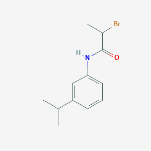 molecular formula C12H16BrNO B2536352 2-溴-N-(3-异丙基苯基)丙酰胺 CAS No. 1698224-27-9