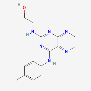 molecular formula C15H16N6O B2536353 2-((4-(p-Tolylamino)pteridin-2-yl)amino)ethanol CAS No. 946296-98-6
