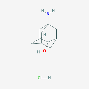 molecular formula C10H18ClNO B2536366 5-Aminoadamantan-2-ol; clorhidrato CAS No. 180271-44-7