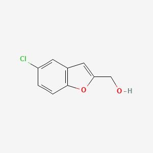 molecular formula C9H7ClO2 B2536371 (5-Chlorobenzofuran-2-yl)methanol CAS No. 235082-69-6
