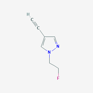 molecular formula C7H7FN2 B2536375 4-ethynyl-1-(2-fluoroethyl)-1H-pyrazole CAS No. 1823843-56-6