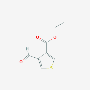 molecular formula C8H8O3S B2536399 Ethyl 4-formylthiophene-3-carboxylate CAS No. 67808-74-6