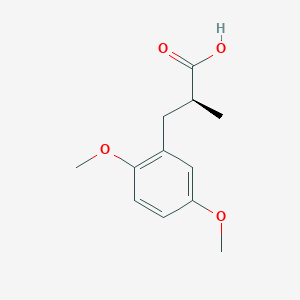 molecular formula C12H16O4 B2536400 (2S)-3-(2,5-Dimethoxyphenyl)-2-methylpropanoic acid CAS No. 2248187-79-1