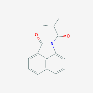 molecular formula C15H13NO2 B253643 1-isobutyrylbenzo[cd]indol-2(1H)-one 