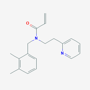 molecular formula C19H22N2O B2536435 N-[(2,3-Dimethylphenyl)methyl]-N-(2-pyridin-2-ylethyl)prop-2-enamide CAS No. 2411220-14-7