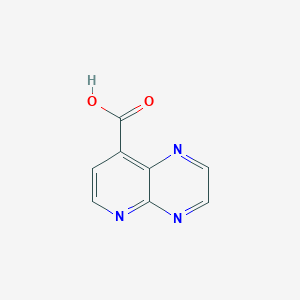 molecular formula C8H5N3O2 B2536443 吡啶并[2,3-b]吡嗪-8-羧酸 CAS No. 893723-38-1