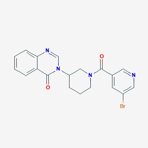 molecular formula C19H17BrN4O2 B2536458 3-(1-(5-bromonicotinoyl)piperidin-3-yl)quinazolin-4(3H)-one CAS No. 2034533-45-2