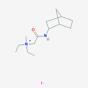 molecular formula C14H27IN2O B025365 endo-Diethylmethyl((2-norbornanylcarbamoyl)methyl)ammonium iodide CAS No. 102571-19-7