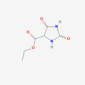 molecular formula C6H8N2O4 B2536531 Ethyl 2,5-dioxoimidazolidine-4-carboxylate CAS No. 89533-05-1