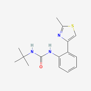 molecular formula C15H19N3OS B2536533 1-(叔丁基)-3-(2-(2-甲基噻唑-4-基)苯基)脲 CAS No. 1705322-65-1