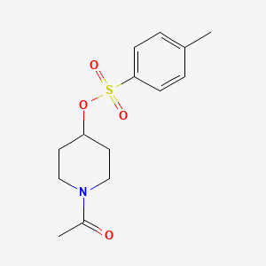 molecular formula C14H19NO4S B2536550 1-Acetylpiperidin-4-yl 4-methylbenzenesulfonate CAS No. 92531-11-8