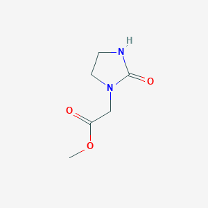 molecular formula C6H10N2O3 B2536563 Methyl 2-(2-oxoimidazolidin-1-yl)acetate CAS No. 1550068-14-8