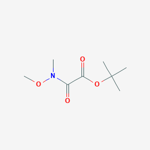 molecular formula C8H15NO4 B2536571 tert-Butyl 2-[Methoxy(methyl)amino]-2-oxoacetate CAS No. 1218815-84-9