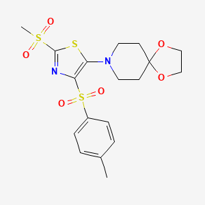 8-(2-(Methylsulfonyl)-4-tosylthiazol-5-yl)-1,4-dioxa-8-azaspiro[4.5]decane