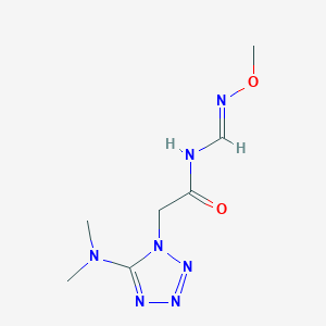 2-[5-(dimethylamino)-1H-1,2,3,4-tetraazol-1-yl]-N-[(methoxyimino)methyl]acetamide