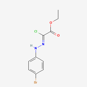 molecular formula C10H10BrClN2O2 B2536603 2-(2-(4-溴苯基)腙)-2-氯乙酸乙酯 CAS No. 27143-10-8