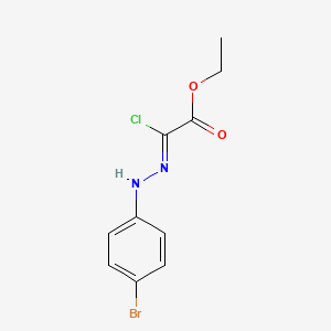 molecular formula C10H10BrClN2O2 B2536603 Ethyl 2-(2-(4-bromophenyl)hydrazono)-2-chloroacetate CAS No. 27143-10-8