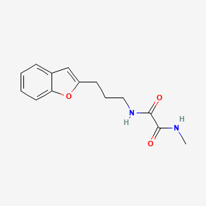 molecular formula C14H16N2O3 B2536615 N1-(3-(benzofuran-2-yl)propyl)-N2-methyloxalamide CAS No. 2034457-92-4