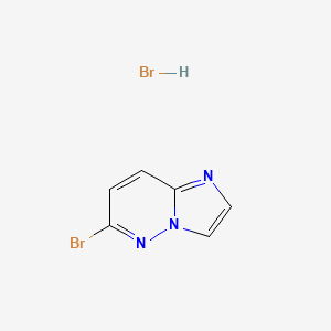 molecular formula C6H5Br2N3 B2536619 6-Bromoimidazo[1,2-b]pyridazine;hydrobromide CAS No. 2253631-27-3