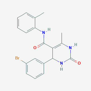 4-(3-bromophenyl)-6-methyl-2-oxo-N-(o-tolyl)-1,2,3,4-tetrahydropyrimidine-5-carboxamide