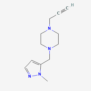 1-[(2-Methylpyrazol-3-yl)methyl]-4-prop-2-ynylpiperazine