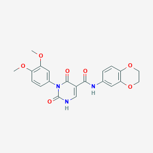 N-(2,3-dihydrobenzo[b][1,4]dioxin-6-yl)-3-(3,4-dimethoxyphenyl)-2,4-dioxo-1,2,3,4-tetrahydropyrimidine-5-carboxamide