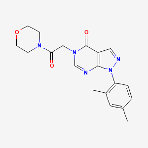 1-(2,4-Dimethylphenyl)-5-(2-morpholin-4-yl-2-oxoethyl)pyrazolo[3,4-d]pyrimidin-4-one