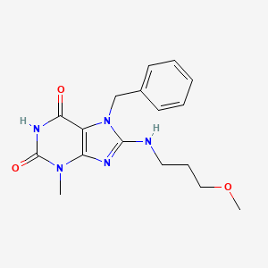 7-benzyl-8-((3-methoxypropyl)amino)-3-methyl-1H-purine-2,6(3H,7H)-dione